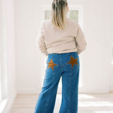 Shine Bright Star Pocket Jeans - Bottoms - Pants - Needii
