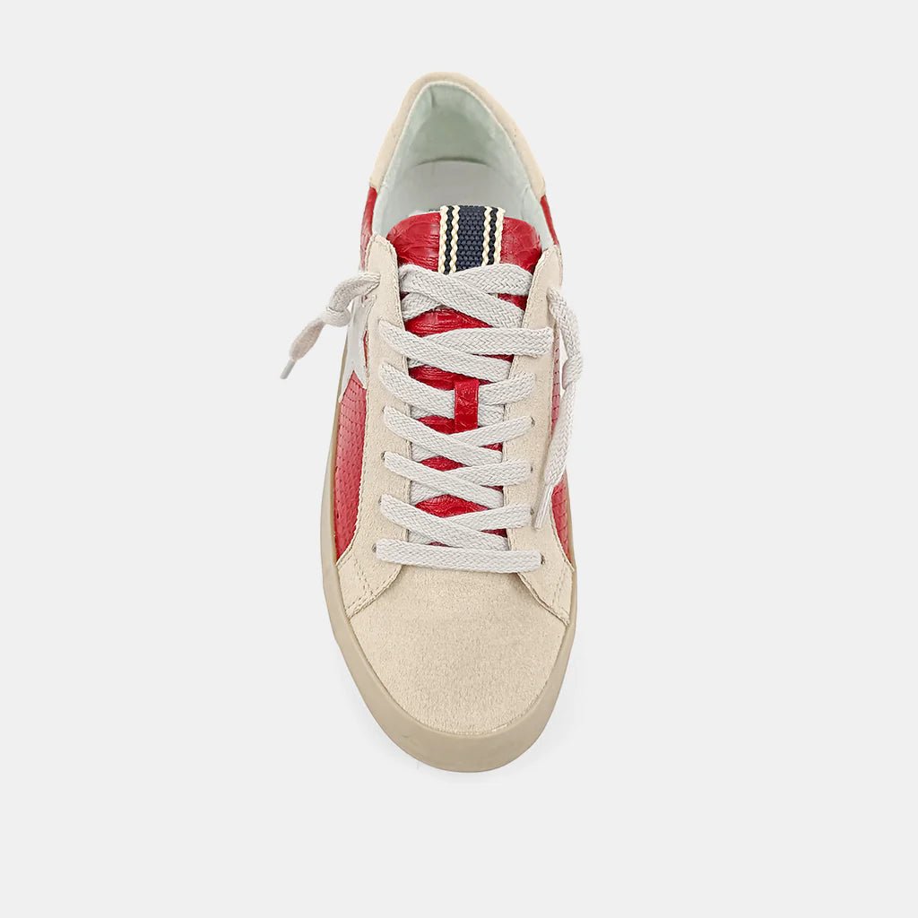 ShuShop Paula Red Snake Sneaker - Shoes - Sneakers - ShuShop