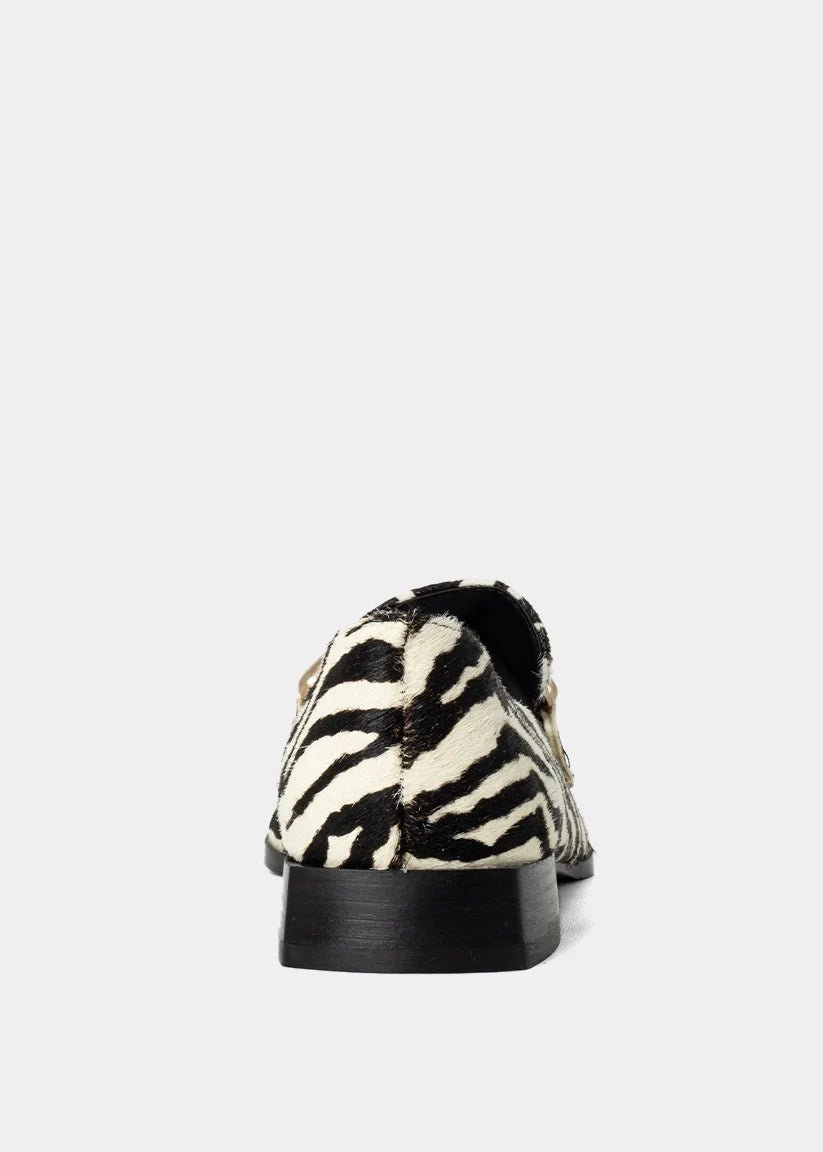 ShuShop Therese Zebra Hair Loafers - Shoes - Flats - ShuShop