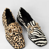 ShuShop Therese Zebra Hair Loafers - Shoes - Flats - ShuShop
