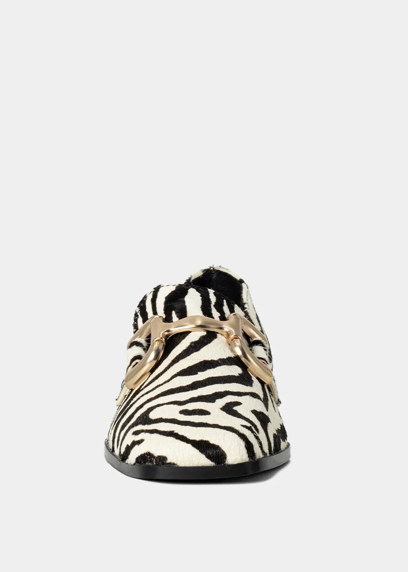 ShuShop Therese Zebra Hair Loafers - Shoes - Flats - ShuShop