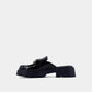 ShuShop Patent Black Tiffany Mule Loafer - Shoes - Mules - ShuShop