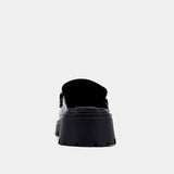 ShuShop Patent Black Tiffany Mule Loafer - Shoes - Mules - ShuShop