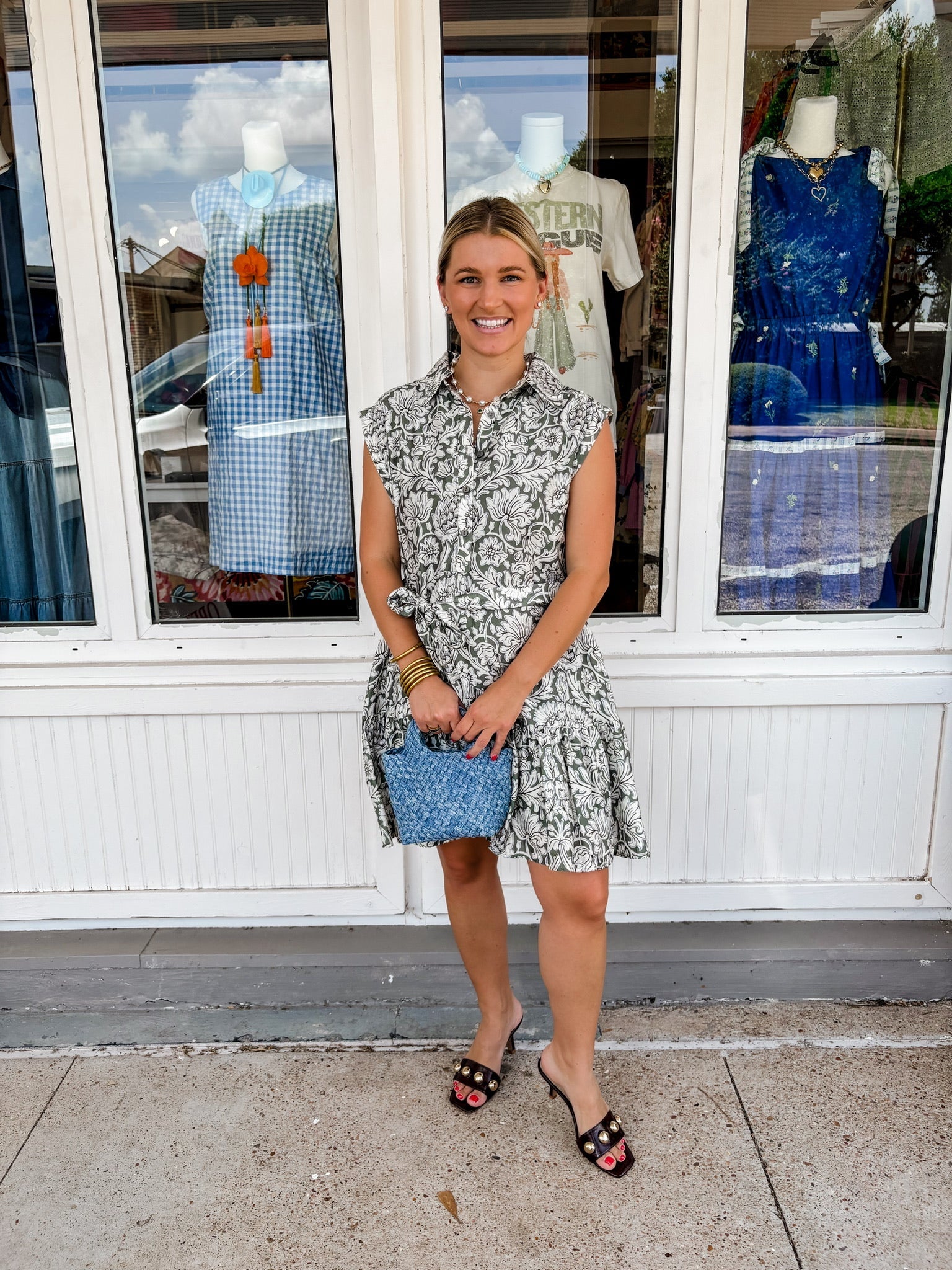 Simple Pleasures Floral Mini Dress - Dresses - She & Sky