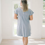 Simply Charming Woven Denim Dress - Dresses - She & Sky