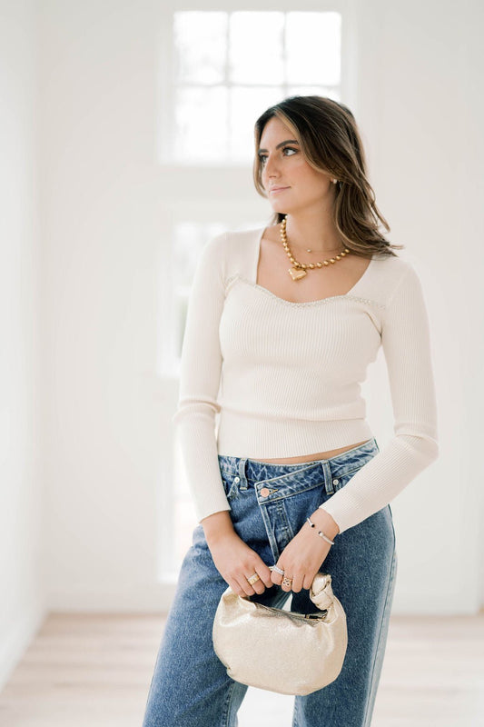 Simply Pure Top - Tops - Blouses - Blu Pepper