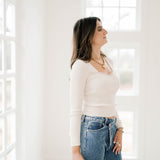 Simply Pure Top - Tops - Blouses - Blu Pepper