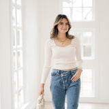 Simply Pure Top - Tops - Blouses - Blu Pepper