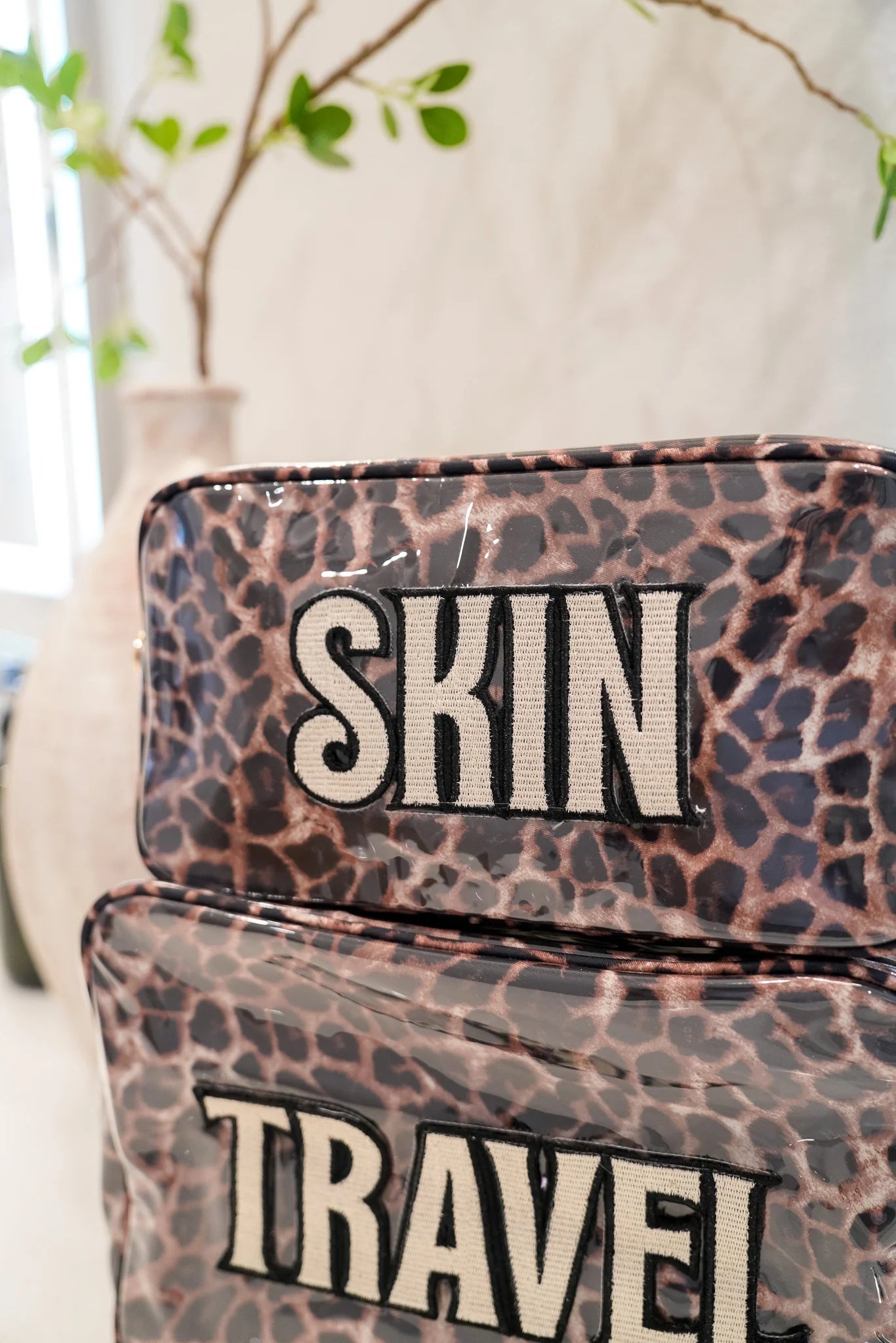 SKIN Leopard Clear Coat Large Travel Bag - Bags - Travel - Kenz Kustomz