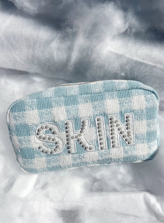 SKIN Blue Plaid Medium Travel Bag - Accessories - Travel - Kenz Kustomz