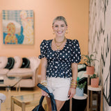 Small Town Chic Peplum Dot Top - Tops - Blouses - TCEC