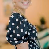 Small Town Chic Peplum Dot Top - Tops - Blouses - TCEC