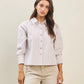 Soho Sunset Button Down Striped Top - Tops - Blouses - Able
