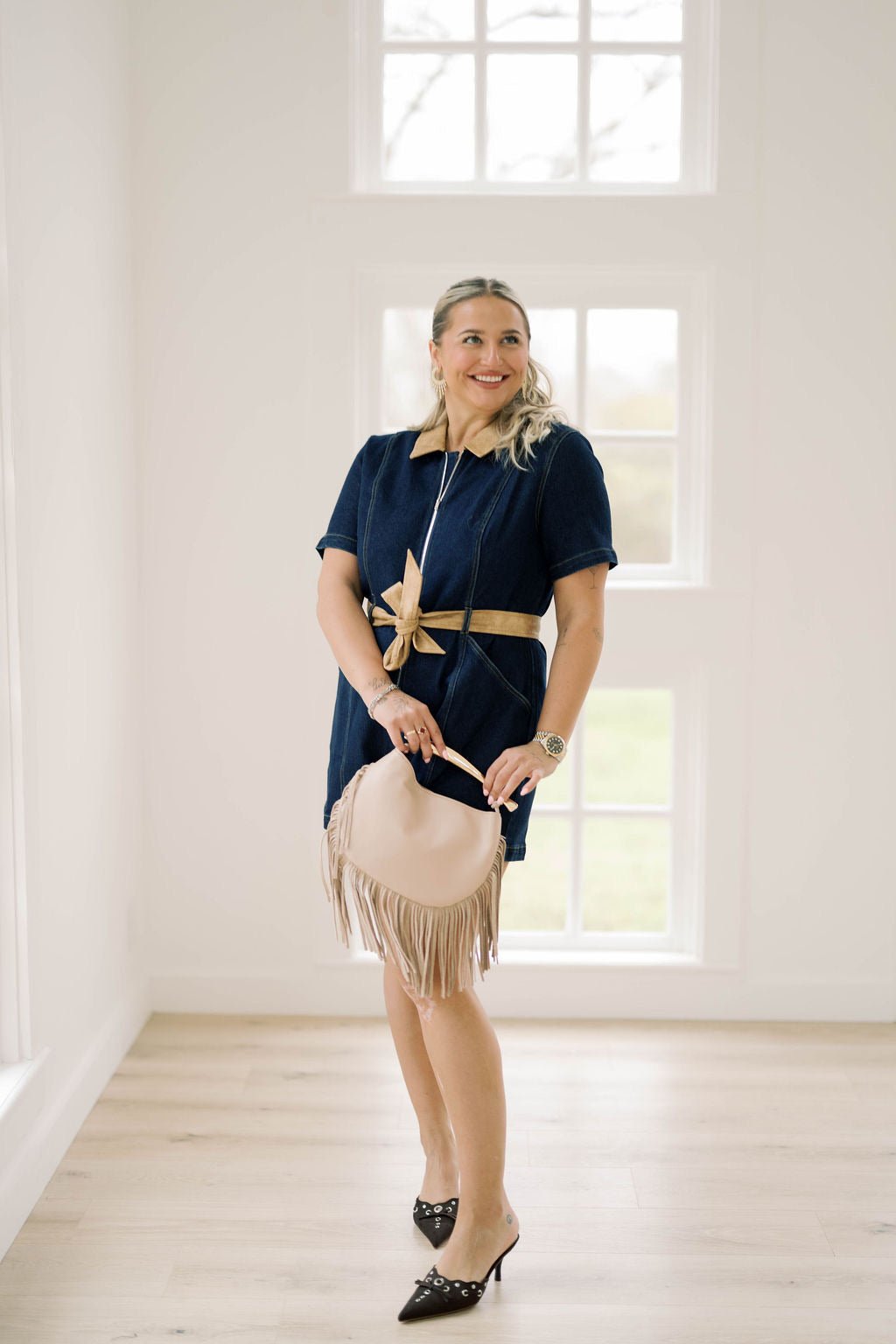 Something Blue Denim Romper - Rompers - Needii