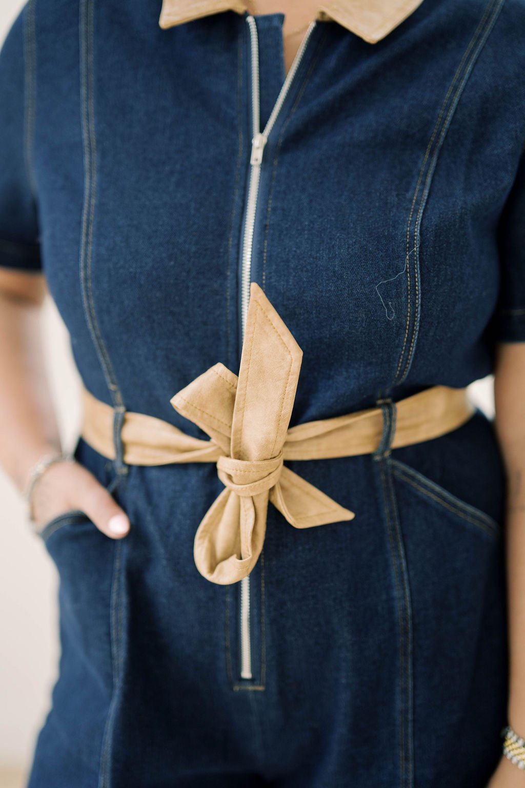 Something Blue Denim Romper - Rompers - Needii