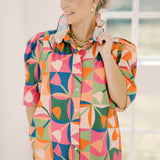 Spring Fling Shirt Dress - Dresses - Adrienne