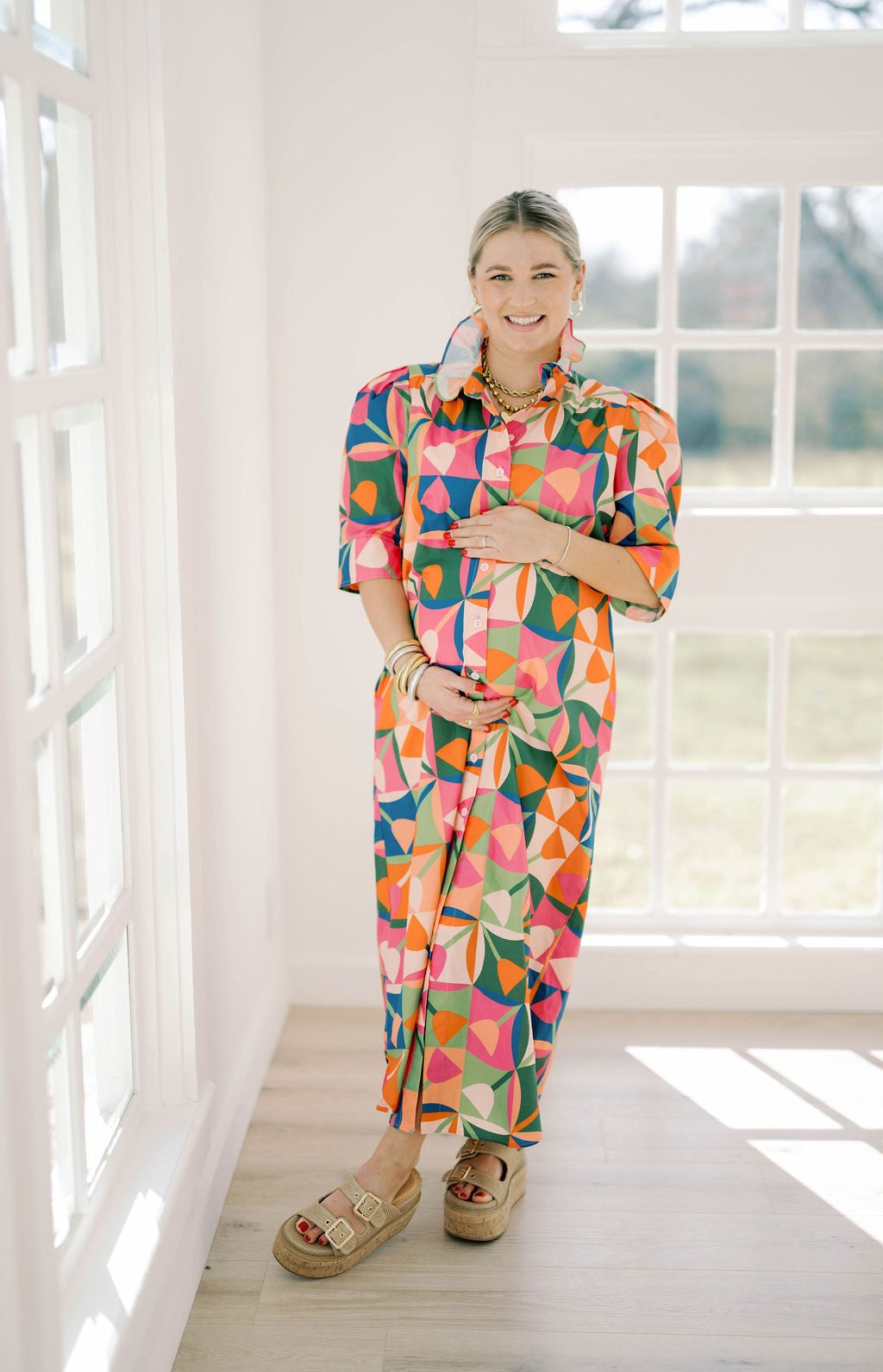 Spring Fling Shirt Dress - Dresses - Adrienne