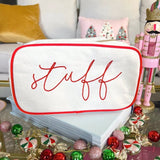 STUFF Red Canvas Travel Bag - Accessories - Travel - Kenz Kustomz