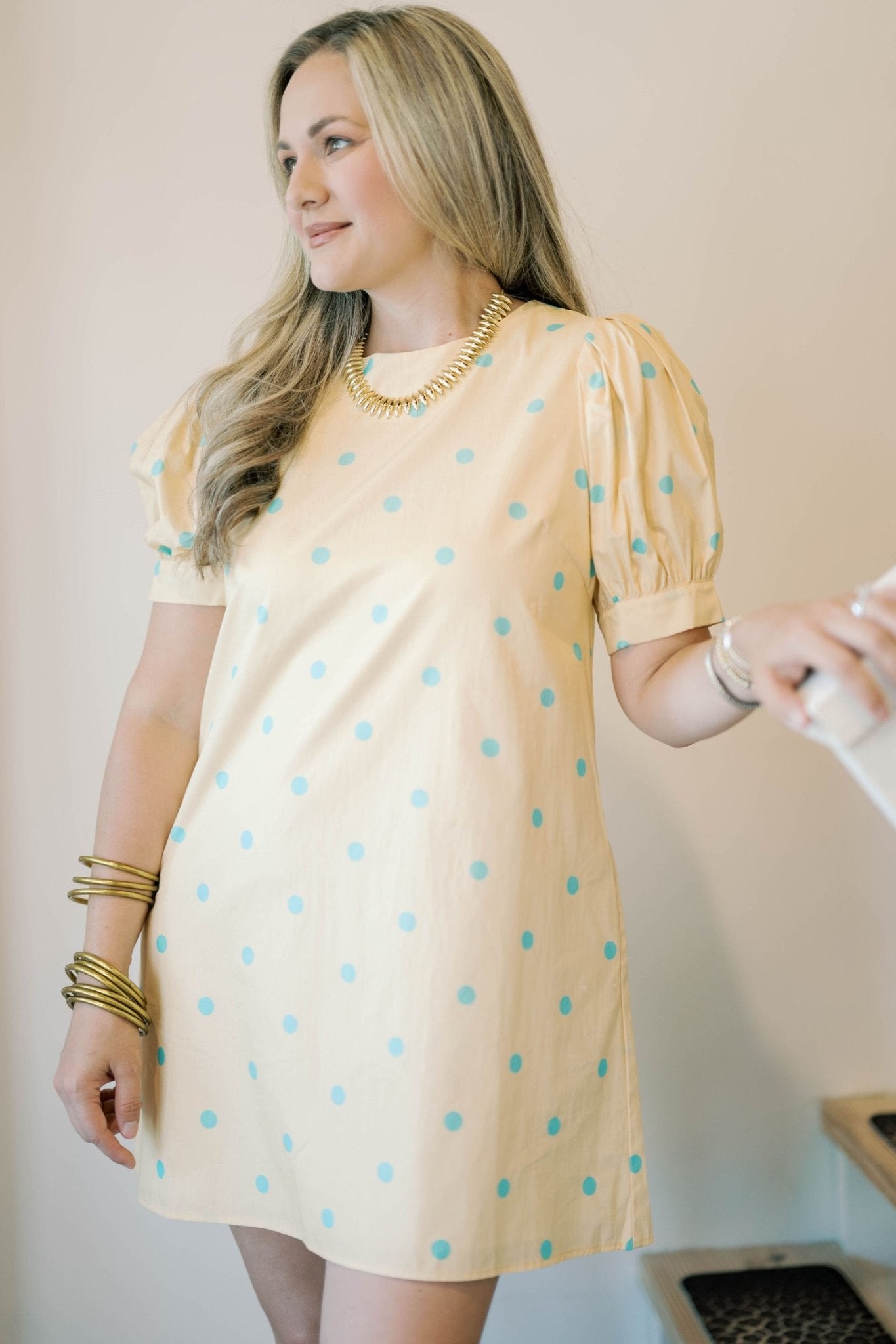 Summer Breeze Dot Dress - Dresses - Peach Love CA
