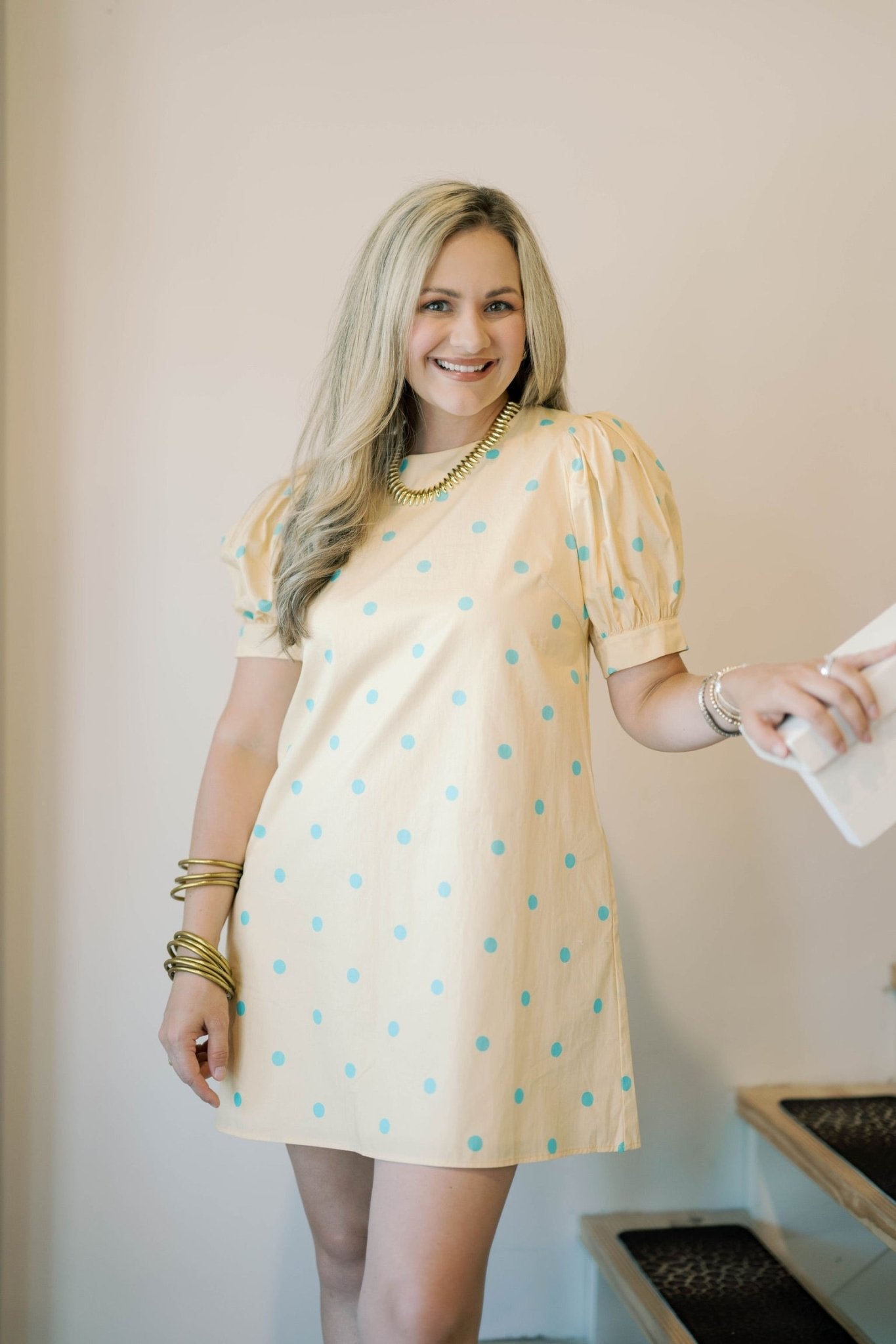 Summer Breeze Dot Dress - Dresses - Peach Love CA