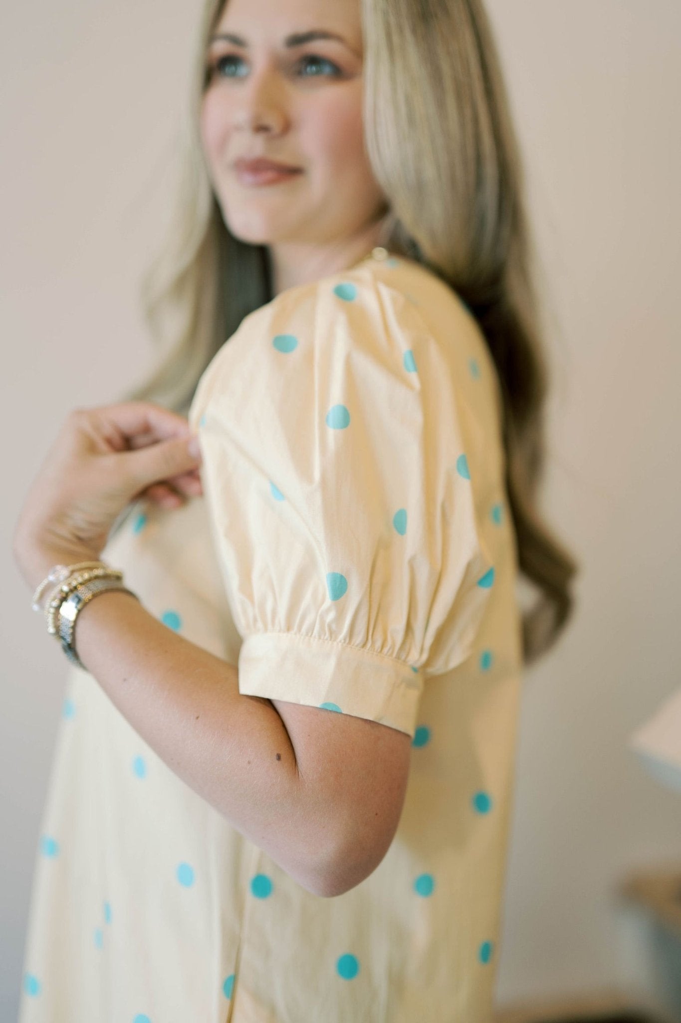 Summer Breeze Dot Dress - Dresses - Peach Love CA