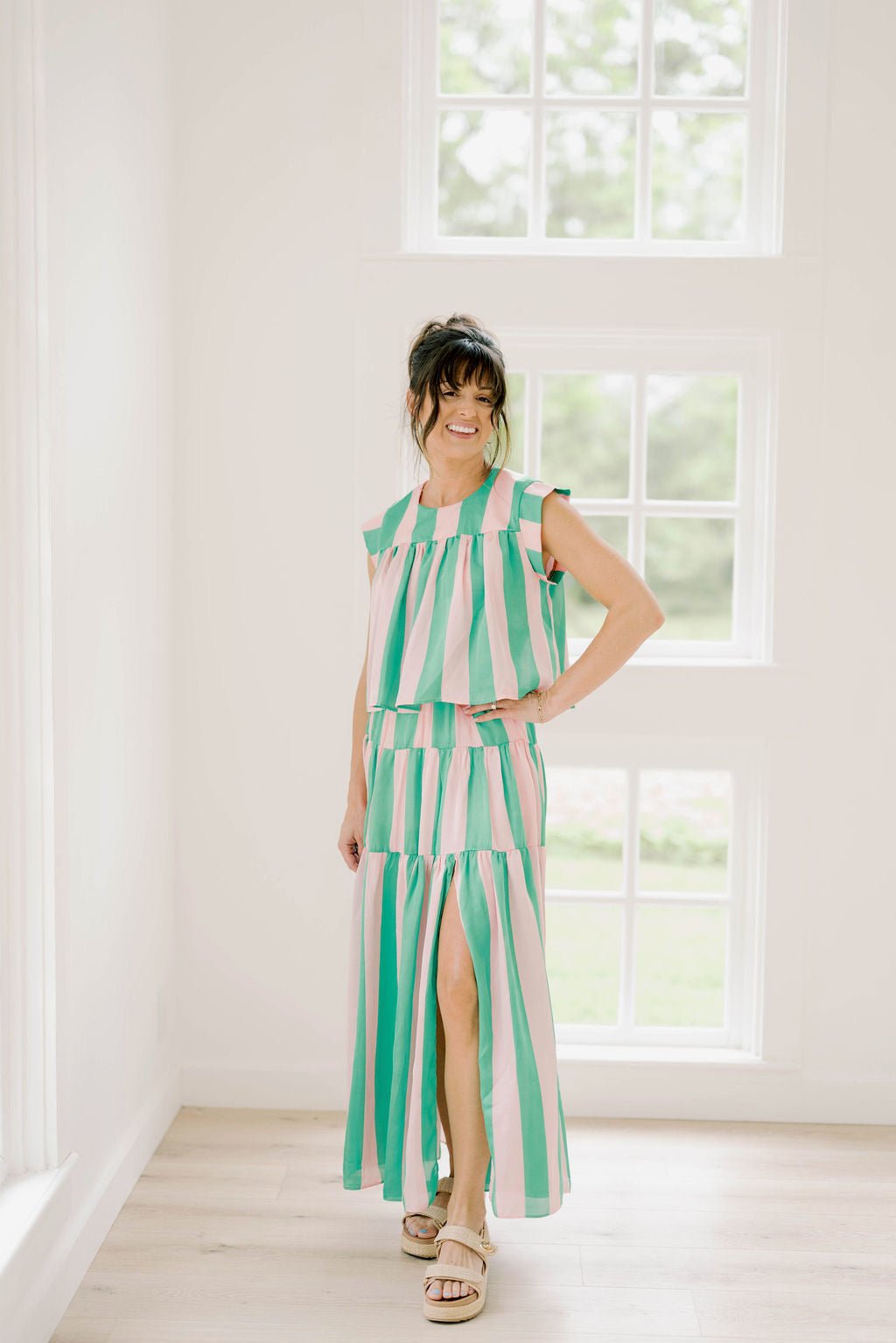 Summer Fling Striped Maxi Skirt - Bottoms - Skirts - Adrienne