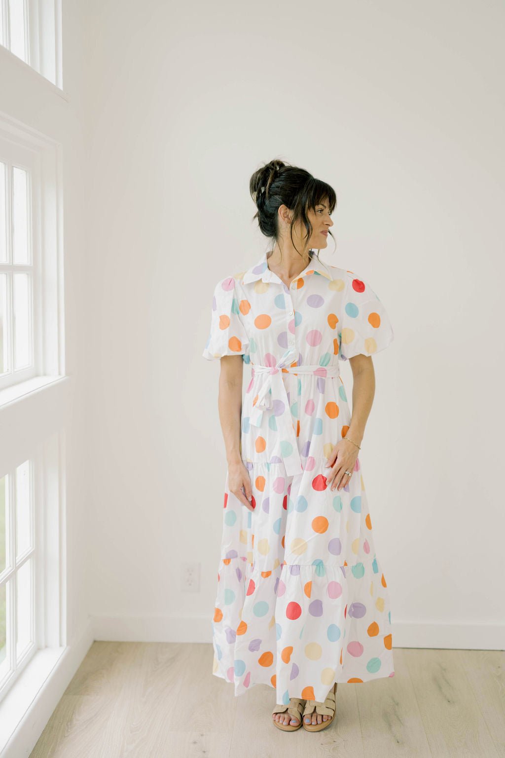 Summertime Happy Dot Dress - Dresses - Peach Love CA