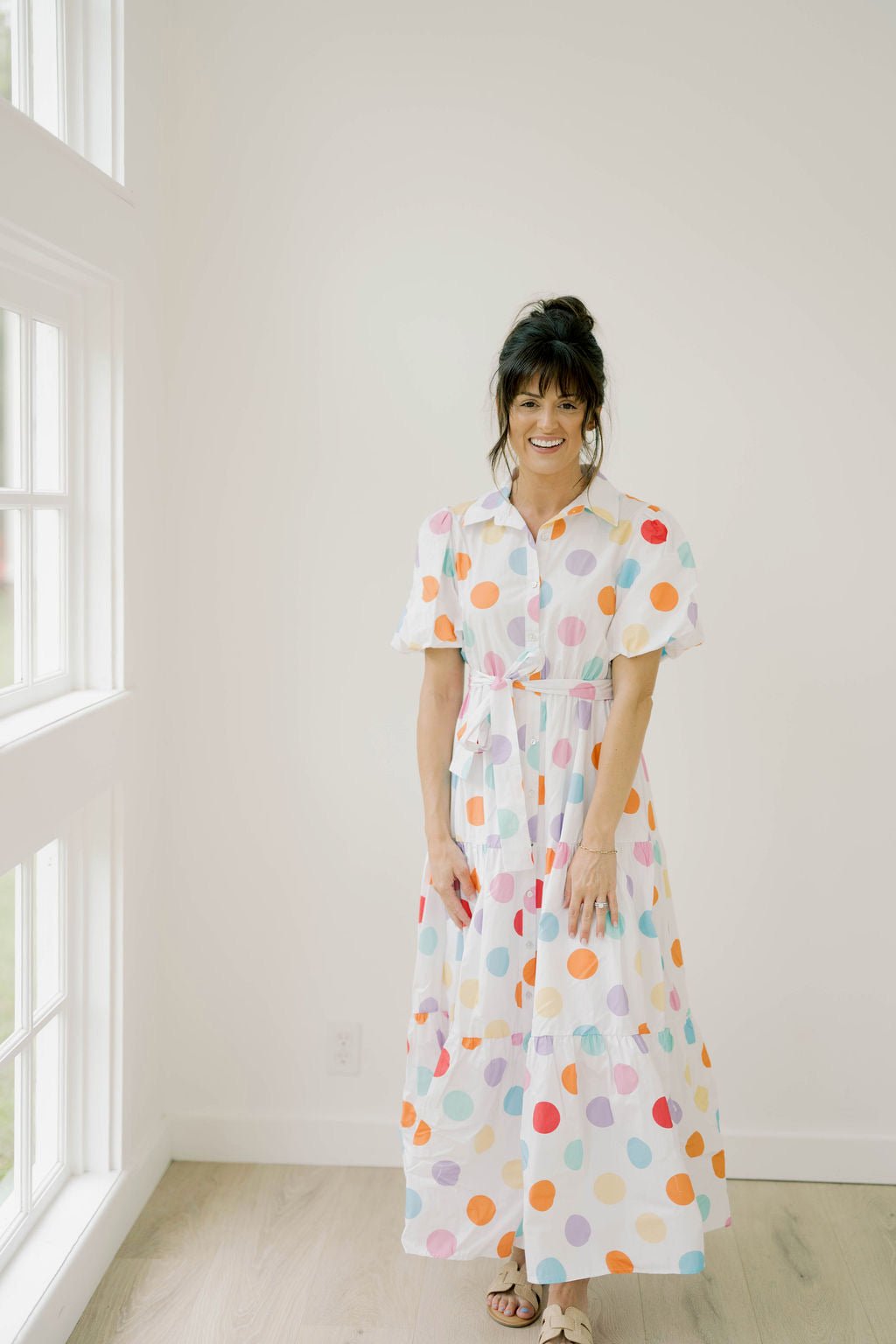 Summertime Happy Dot Dress - Dresses - Peach Love CA