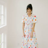 Summertime Happy Dot Dress - Dresses - Peach Love CA