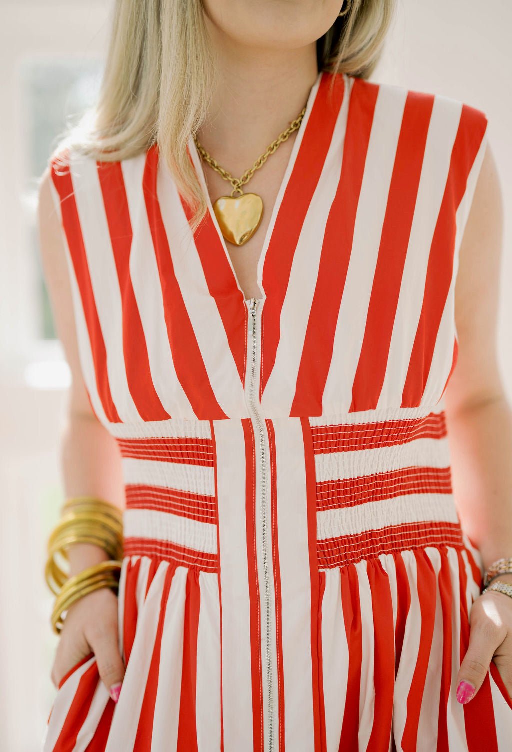 Summertime Ready Striped Dress - Dresses - Peach Love CA