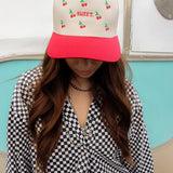 Sweet Cherries Canvas Trucker Hat - Accessories - Hats - Summer Tees