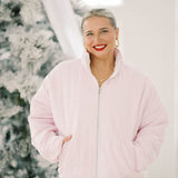 Sweet Meadow Stripe Quilted Jacket - Outerwear - Jackets - Peach Love CA