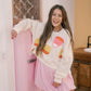 Sweet Treat Candy Corn Crop Sweatshirt - Tops - Sweatshirts - Peach Love CA