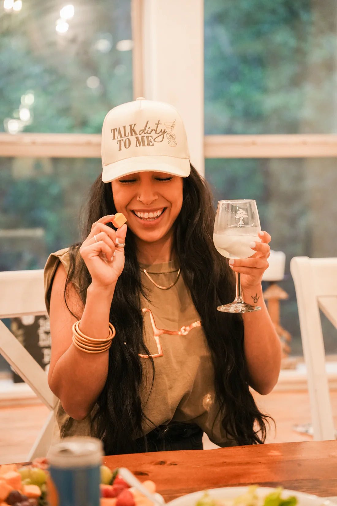 Talk Dirty Canvas Trucker Hat - Accessories - Hats - Summer Tees