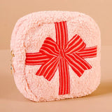 Teddy Pouch Square Bow - Accessories - Travel - Darling Effect