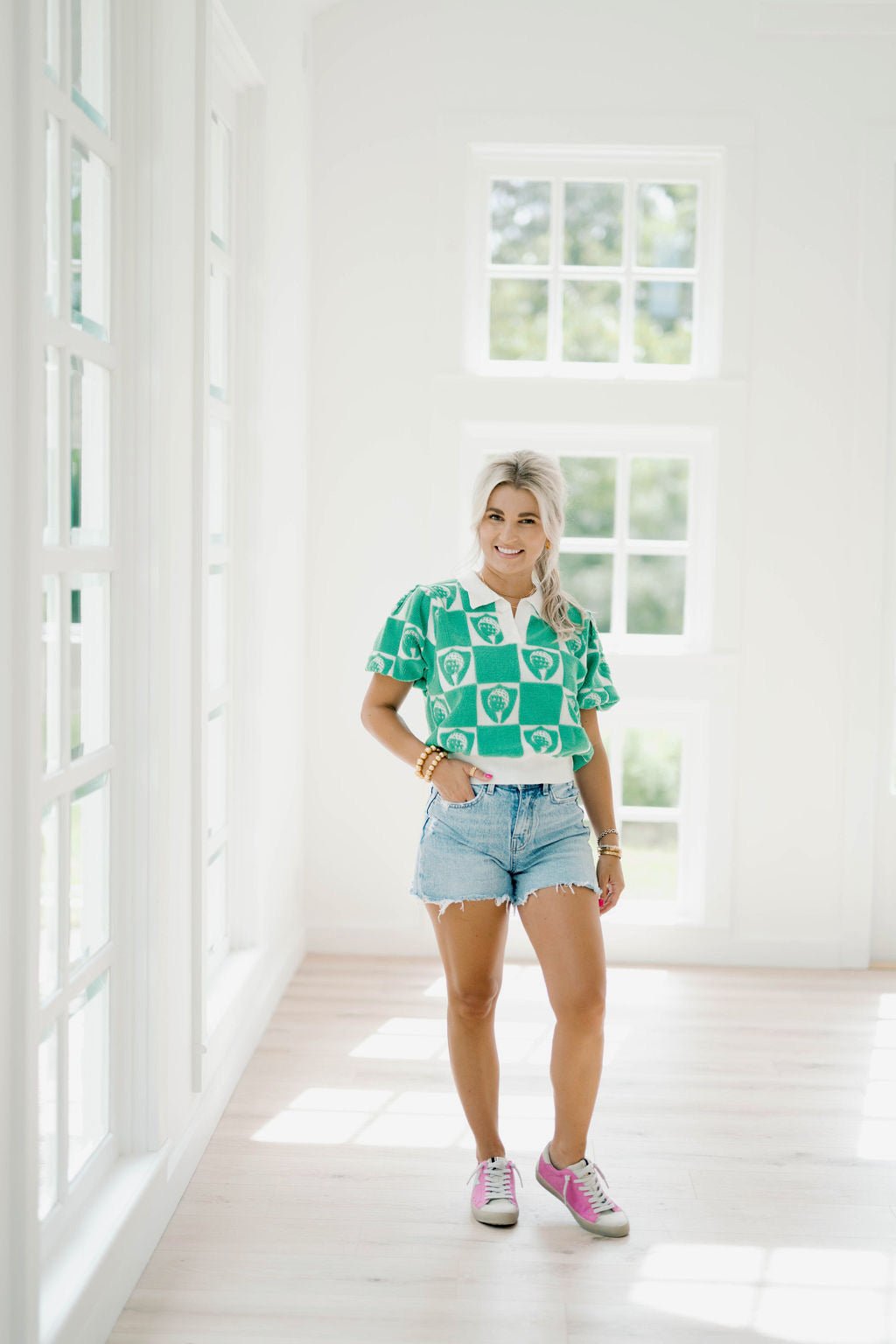 Tee Time Top - Tops - Sweaters - Peach Love CA