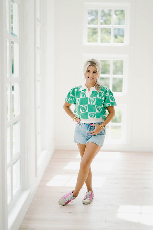 Tee Time Top - Tops - Sweaters - Peach Love CA
