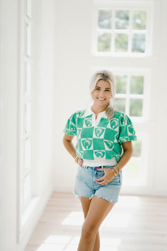 Tee Time Top - Tops - Sweaters - Peach Love CA