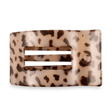 TELETIES - Blonde Tortoise Large Flat Rectangle Hair Clip - Accessories - Hair - Teleties
