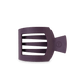 TELETIES - Burgundy Bliss Medium Flat Square Hair Clip - Accessories - Hair - Teleties