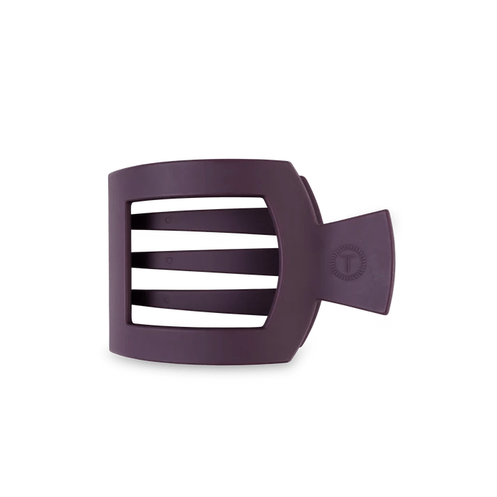 TELETIES - Burgundy Bliss Medium Flat Square Hair Clip - Accessories - Hair - Teleties