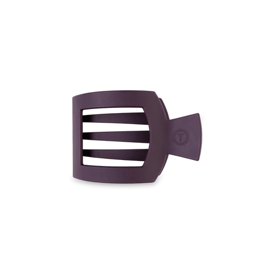 TELETIES - Burgundy Bliss Small Flat Square Hair Clip - Accessories - Hair - Teleties