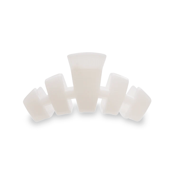 TELETIES - Classic Coconut White Medium Claw Hair Clip - Accessories - Hair - Teleties