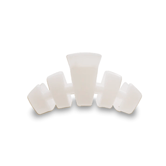 TELETIES - Classic Coconut White Small Claw Hair Clip - Accessories - Hair - Teleties