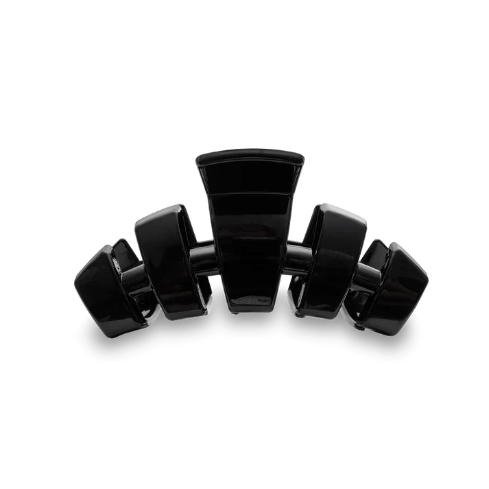 TELETIES - Classic Jet Black Medium Claw Hair Clip - Accessories - Hair - Teleties