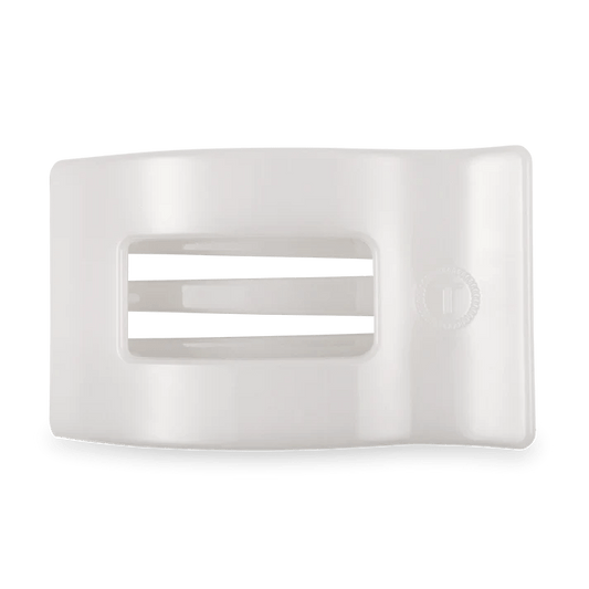 TELETIES - Coconut White Large Flat Rectangle Hair Clip - Accessories - Hair - Teleties
