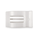 TELETIES - Coconut White Medium Flat Rectangle Hair Clip - Accessories - Hair - Teleties