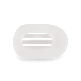 TELETIES - Coconut White Small Flat Round Hair Clip - Accessories - Hair - Teleties