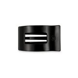 TELETIES - Jet Black Small Flat Rectangle Hair Clip - Accessories - Hair - Teleties