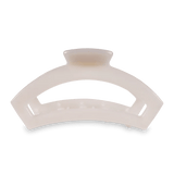 TELETIES - Open Coconut White Large Claw Hair Clip - Accessories - Hair - Teleties